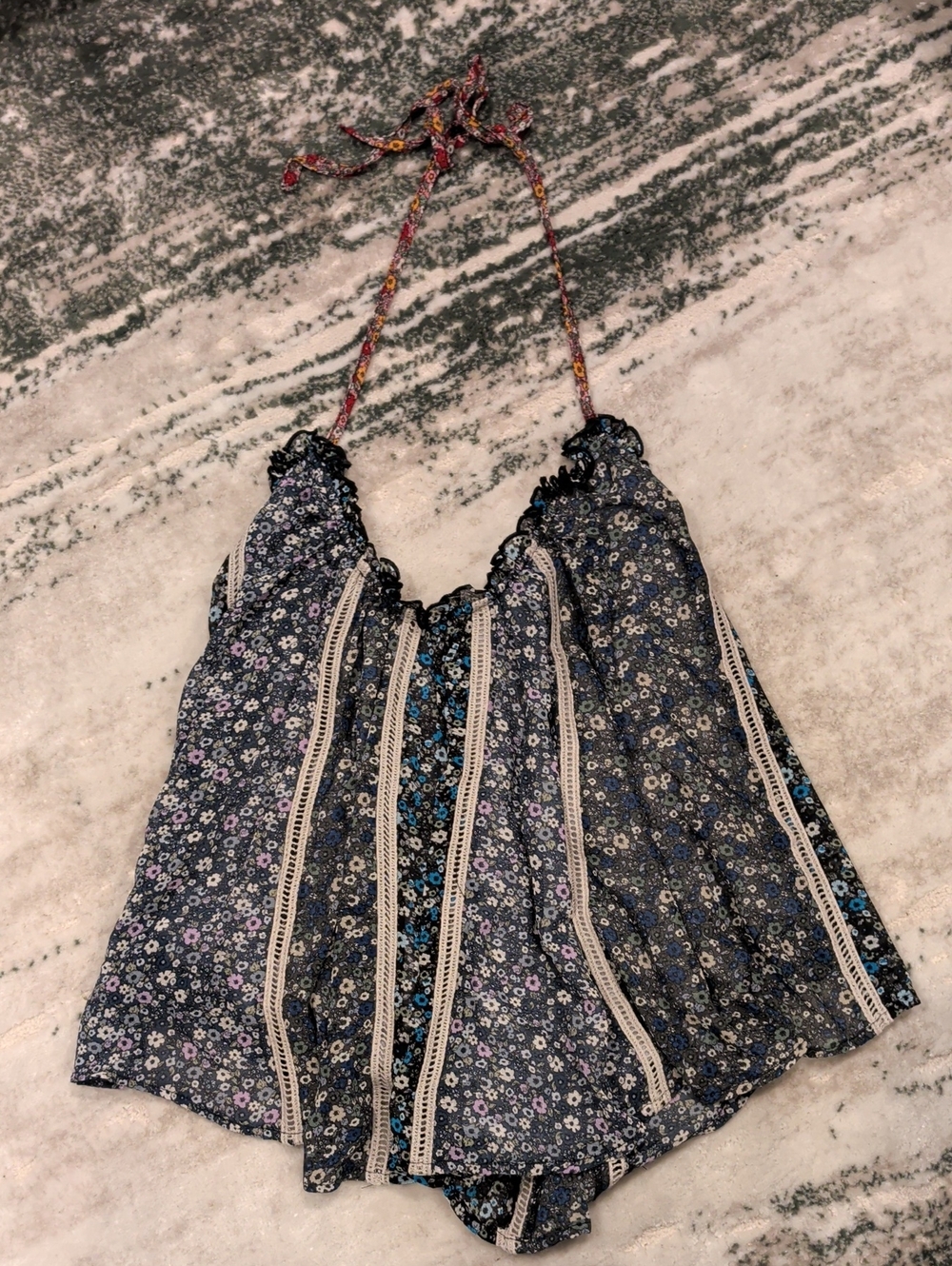 Free People Costa Printed Tank Floral  Size Small NWT